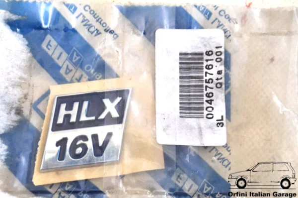 46757616 46744745 Fiat Punto MK2 188 HLX 16V Side Badge Scritta Stemma View Front