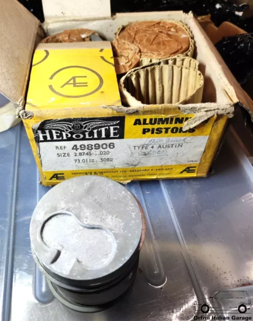 4X Piston Set Engine AUSTIN A60 DIESEL, 154 TRACTOR, 15T ENG, J4M10, MARINA, OXF View Rear