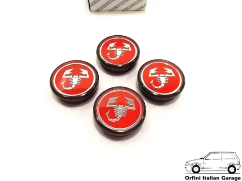51811808 5741486 Fiat Punto Seicento Cinquecento Wheel Caps Borchie Coprimozzo View Front