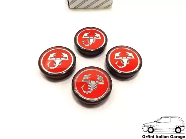 51811808 5741486 Fiat Punto Seicento Cinquecento Wheel Caps Borchie Coprimozzo View Front
