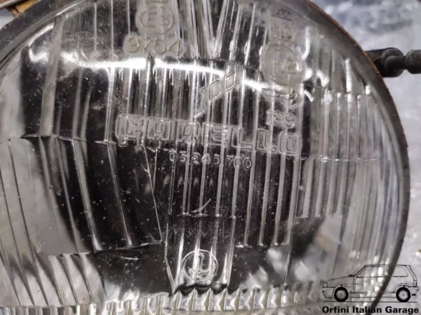 05240700 Carello JOD Headlight Light PAIR Alfa Romeo Fiat Lancia View Rear