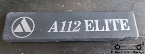 5756927 Rear Badge Scritta - Autobianchi A112 Elite View Front
