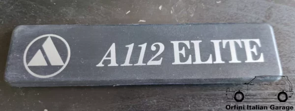 5756927 Rear Badge Scritta - Autobianchi A112 Elite View Front