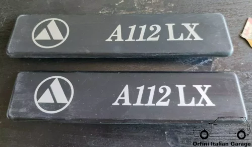 5756929 Rear Badge Scritta - Autobianchi A112 LX View Front