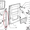 5887912 Tailgate Opening Rod Back Rear Door Fiat Panda 141 Van View Rear