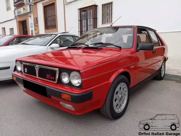 5888190 Lancia Delta HF 4WD Integrale Side Decals Grey Grigio Adhesive Stripes View Front