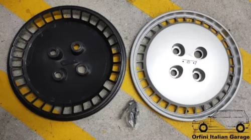 5897130 7550408 Fiat Panda 13 Wheel Hub Cap Borchie Coprimozzo View Rear