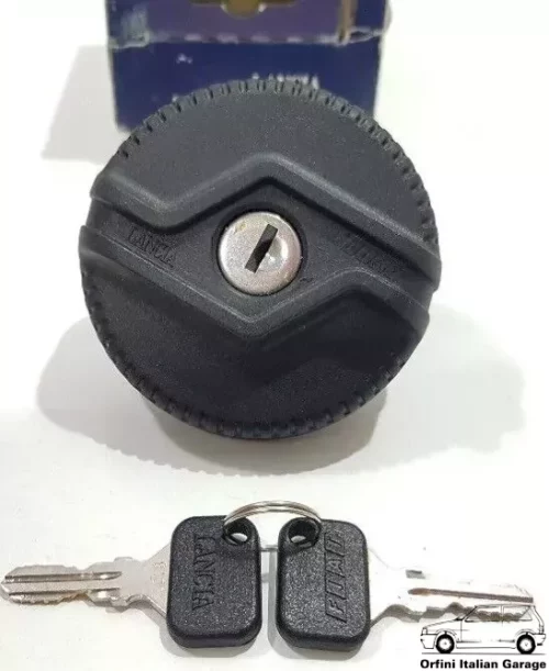 5899161 5899122 Fuel Tank Cap Lancia Delta Prisma A112 Beta Trevi HPE 126 127 View Rear