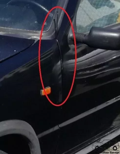 5899402 71740503 Aerial Antenna Fender Door Fiat Uno MK1 MK2 View Front