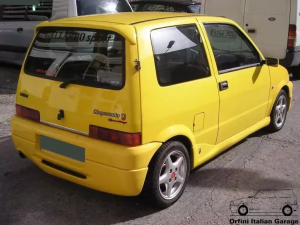 5908530 Side Skirts Minigonne Fiat Cinquecento Sporting - Kit Abarth Zender View Rear