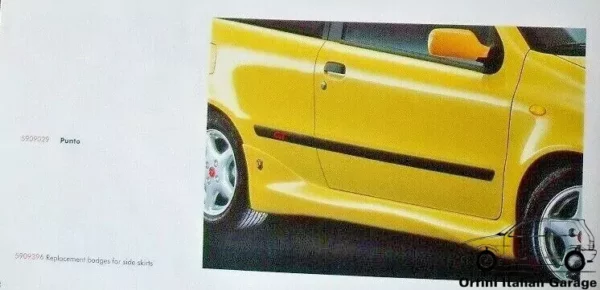 5909029 Side Skirts Minigonne Fiat Punto GT - Kit Abarth Zender View Right