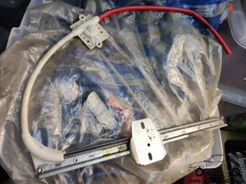 5942949 Front Right Window Regulator Lifter Fiat Uno MK1 3 Doors View Front