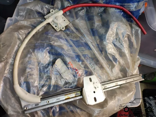 5942949 Front Right Window Regulator Lifter Fiat Uno MK1 3 Doors View Front