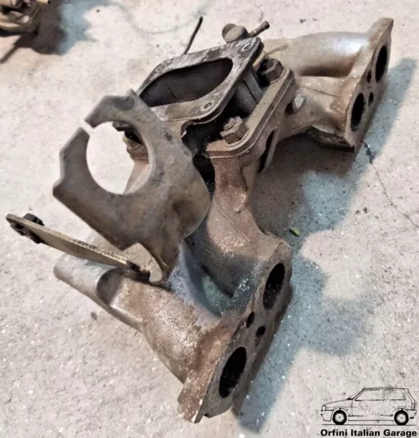 5944024 7540659 7552356 Fiat Lampredi Intake Manifold Ritmo Regata X1/9 1500 View Rear