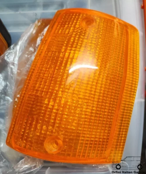 5952372 Lens Left Orange Blinker Indicator - Fiat Uno MK1 View Front