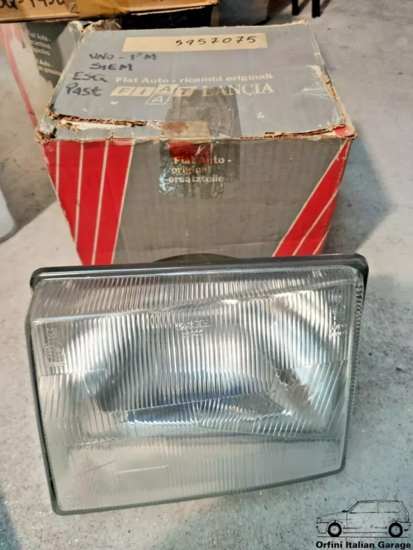 5957075 Front Left SIEM Headlight - Fiat Uno MK1 View Front