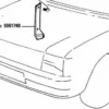 5961750 - Left Plastic Trim - Fiat Uno MK1 View Rear