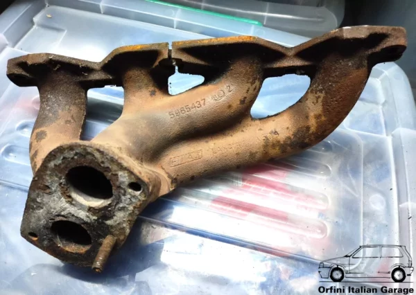 5965437 Fiat Croma Lancia Delta Dedra Thema Engine Exhaust Manifold View Front