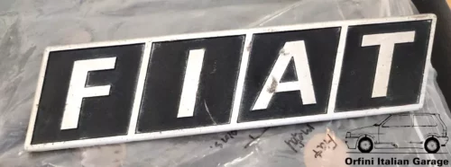 5968688 Rear Badge Scritta Stemma Fiat Fiorino 127 View Rear