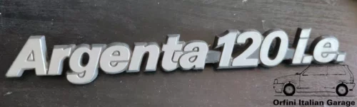 5978542 Rear Badge Scritta - Fiat Argenta 120 IE View Front
