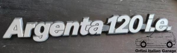 5978542 Rear Badge Scritta - Fiat Argenta 120 IE View Front