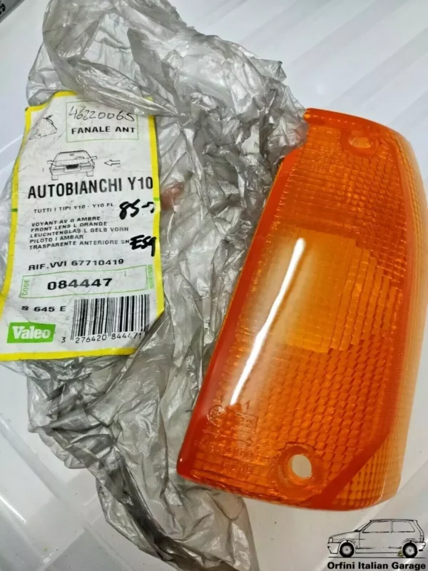 5979945 Left Blinker Indicator Lens - Autobianchi Lancia Y10 Prima Serie View Rear