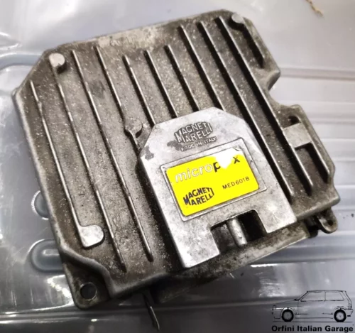 5990914 Engine ECU Magneti Marelli Microplex MED601B Lancia Thema Fiat Croma 8V View Rear