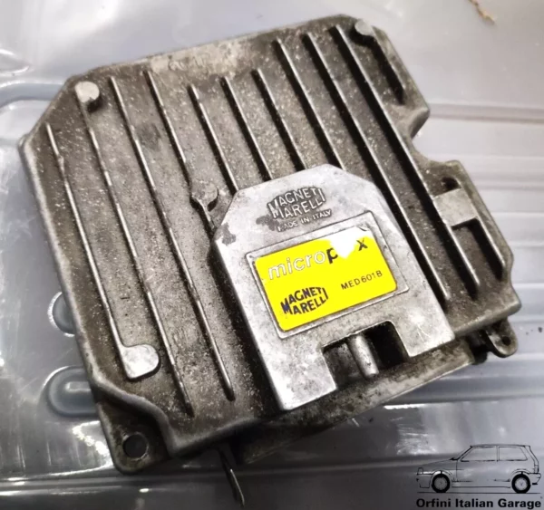 5990914 Engine ECU Magneti Marelli Microplex MED601B Lancia Thema Fiat Croma 8V View Rear