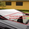 5995208 Rubber Seal Gasket Roof Top Guarnizione Esterna Tettuccio Fiat Uno Y10 View Rear