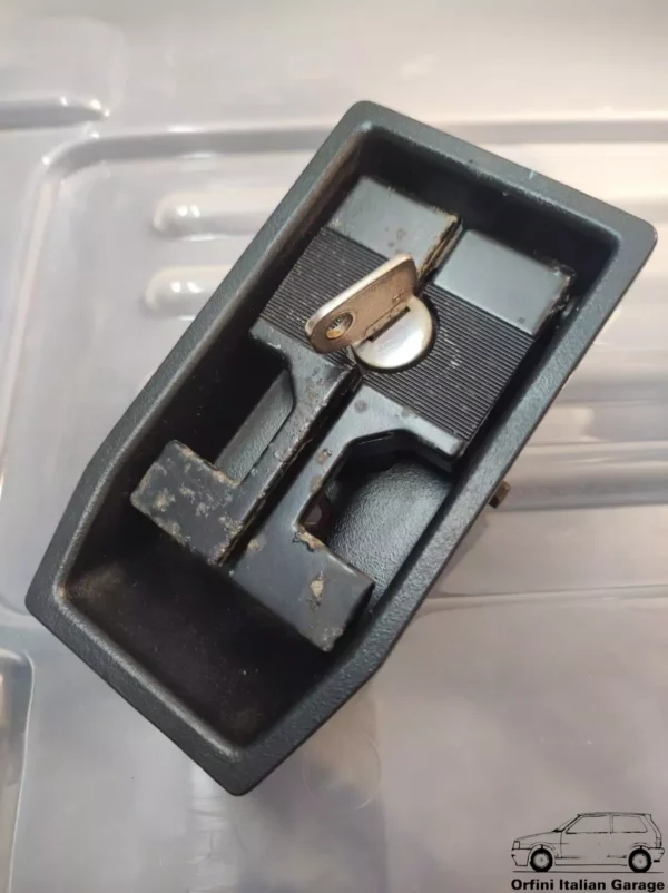5998075 Rear Bonnet Latch Handle Key Fiat Bertone X1/9 MY85 Maniglia Cofano View Rear