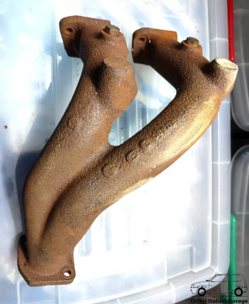 60521084 Exhaust Manifold Collettore Scarico Alfa Romeo 75 90 Giulietta Alfetta View Rear