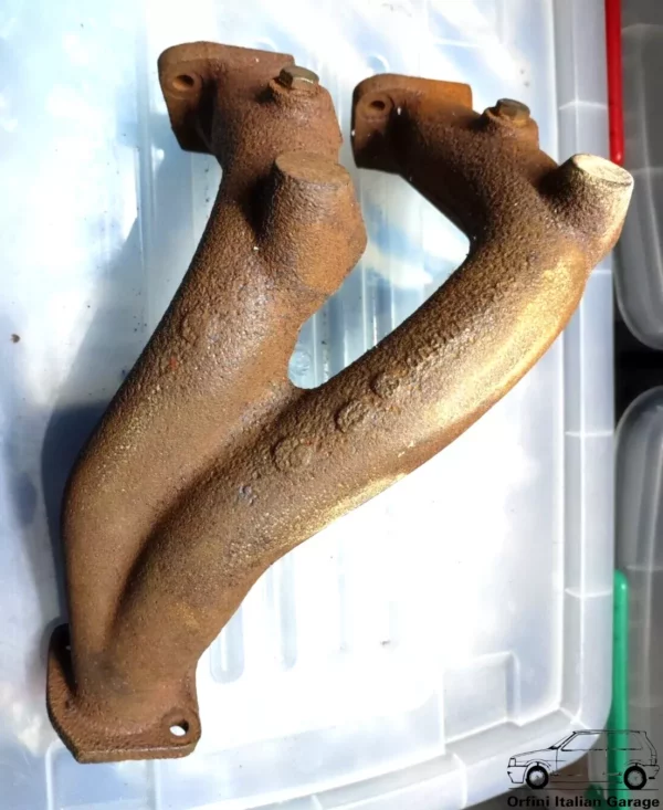 60521084 Exhaust Manifold Collettore Scarico Alfa Romeo 75 90 Giulietta Alfetta View Rear