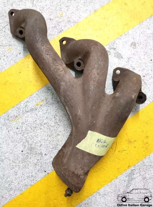 60521973 Left Exhaust Manifold Collettore Scarico Alfa Romeo GTV6 75 V6 2.5 3.0 View Rear