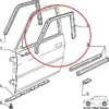 60544263 60504416 Front Left SX Exterior Window Rubber - Alfa Romeo 33 View Rear