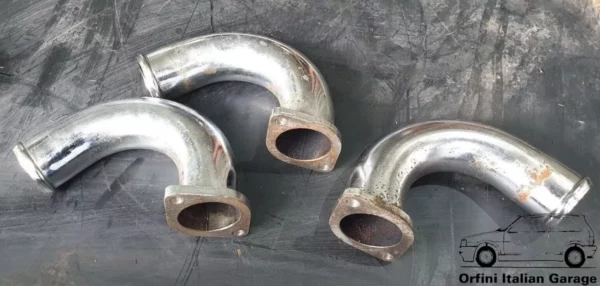 60573572 60513166 Intake Hose Pipe Chromed Alfa Romeo V6 155 164 166 Spider GTV View Front