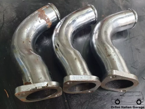 60573573 60513167 Intake Hose Pipe Chromed Alfa Romeo V6 155 164 166 Spider GTV View Front