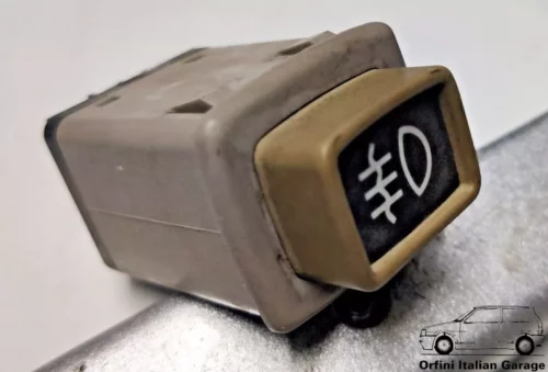 655164 6551.64 Peugeot 205 Phase 1 MK1 Brown Fog Light Switch View Front