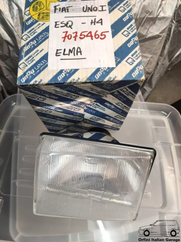 7075465 5952109 Front Left Elma Headlight - Fiat Uno MK1 View Front