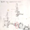 070882 331334 Bearing Cuscinetto Vita Senza Fine Sterzo Fiat 1500 A/B/C Musone View Front