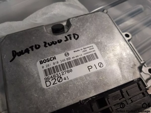 71785183 Bosch 0281010346 Engine ECU Fiat Ducato Peugeot Boxer Citroen Jumper View Front