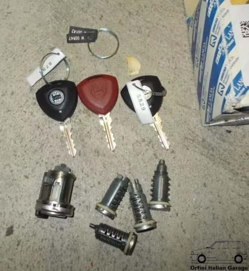 721032000 716919000 - Lockset Lock Set Kit with Keys - Lancia Y View Rear