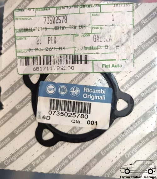 73502578 - Seal Gasket Exhaust Fiat Lancia Alfa View Front