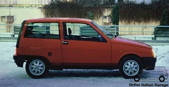 7531457 7532105 Autobianchi Lancia Y10 Turbo Side Decals Adhesive Adesivi View Front