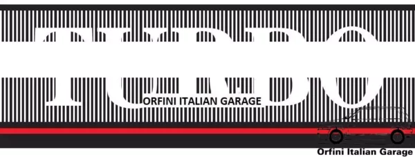 7531457 7532105 Autobianchi Lancia Y10 Turbo Side Decals Adhesive Adesivi View Rear