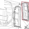 7536029 Back Rear Door Rubber Fiat Ducato Peugeot J5 Citroen 25 View Front