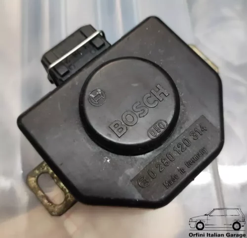 7540622 7706578 Bosch 0280120314 Throttle Position Sensor Fiat Uno Turbo IE Ferrari 412i 208 308 View Front