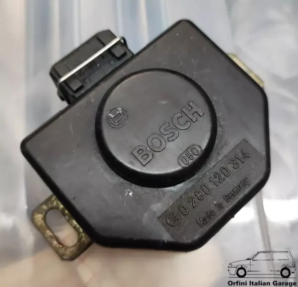 7540622 7706578 Bosch 0280120314 Throttle Position Sensor Fiat Uno Turbo IE Ferrari 412i 208 308 View Front