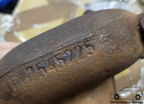 7545226 7545225 Downpipe Ducting Exhaust Fiat Uno Turbo IE MK1 View Rear