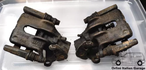 7551767 7551768 9944710 9944711 Rear Brake Calipers Fiat Uno Turbo IE View Rear