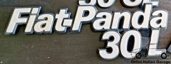 7551846 Rear Badge Scritta - Fiat Panda 30L View Front